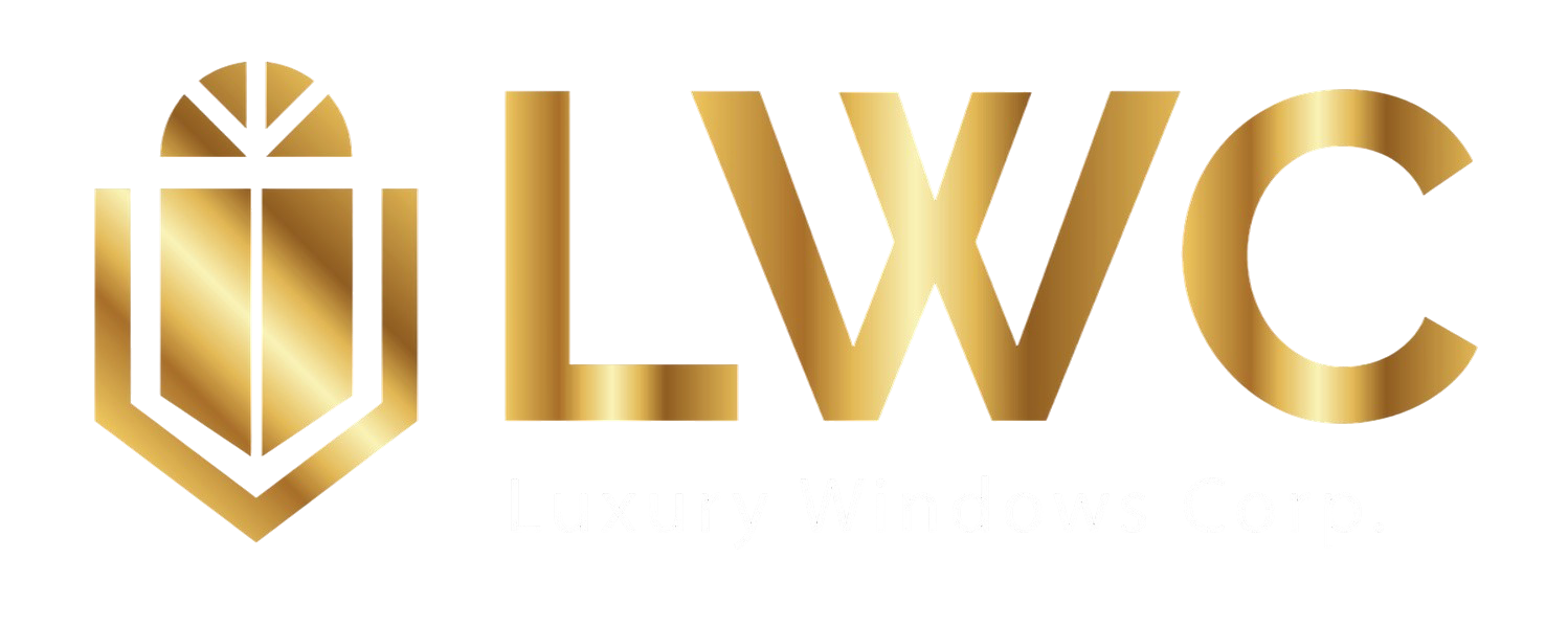Gold logo with a gift-shaped emblem and