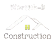 WorRih-It Construction logo with a house roof and yellow window