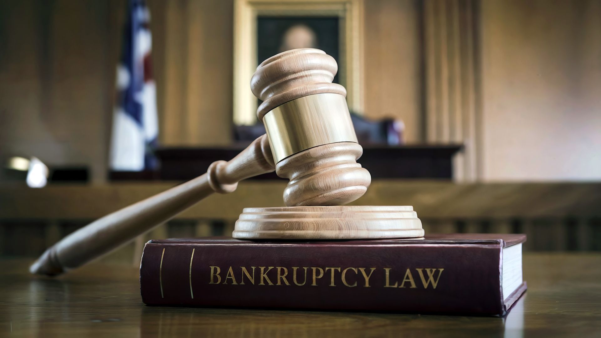 Gavel on a book titled Bankruptcy Law; contact a chapter 7 bankruptcy attorney for help. Gavel on a book titled Bankruptcy Law; contact a chapter 7 bankruptcy attorney for help.