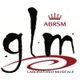 Logo ABRSM glm Laboratorio Musicale in nero e rosso su sfondo bianco.