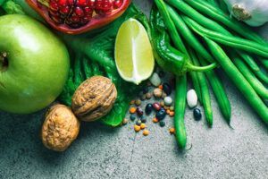 Massage Therapy Coventry showing a selection of nutritional foods