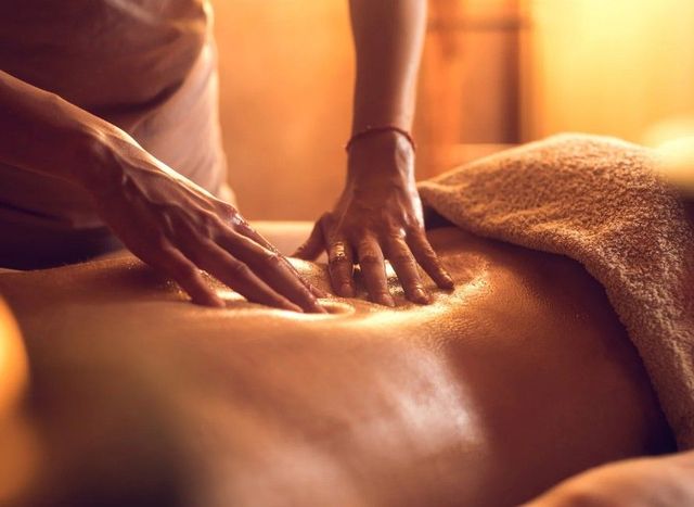 Deep tissue massage on the lower back at Massage Therapy Coventry