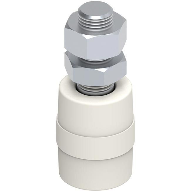 Guía superior de nylon con perno ajustable para portones corredizos automáticos