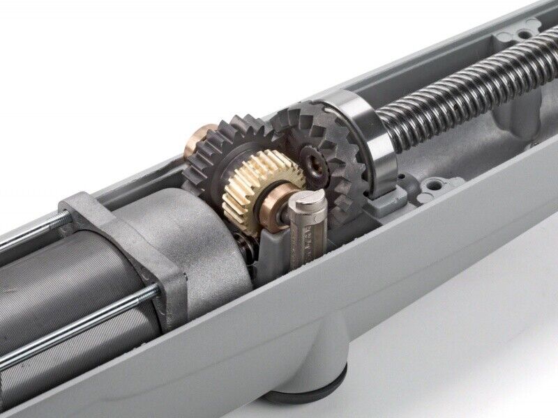Sistema de tornillo sin fin para motores de portones automáticos residenciales
