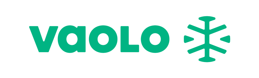 A green logo with a snowflake on a white background.