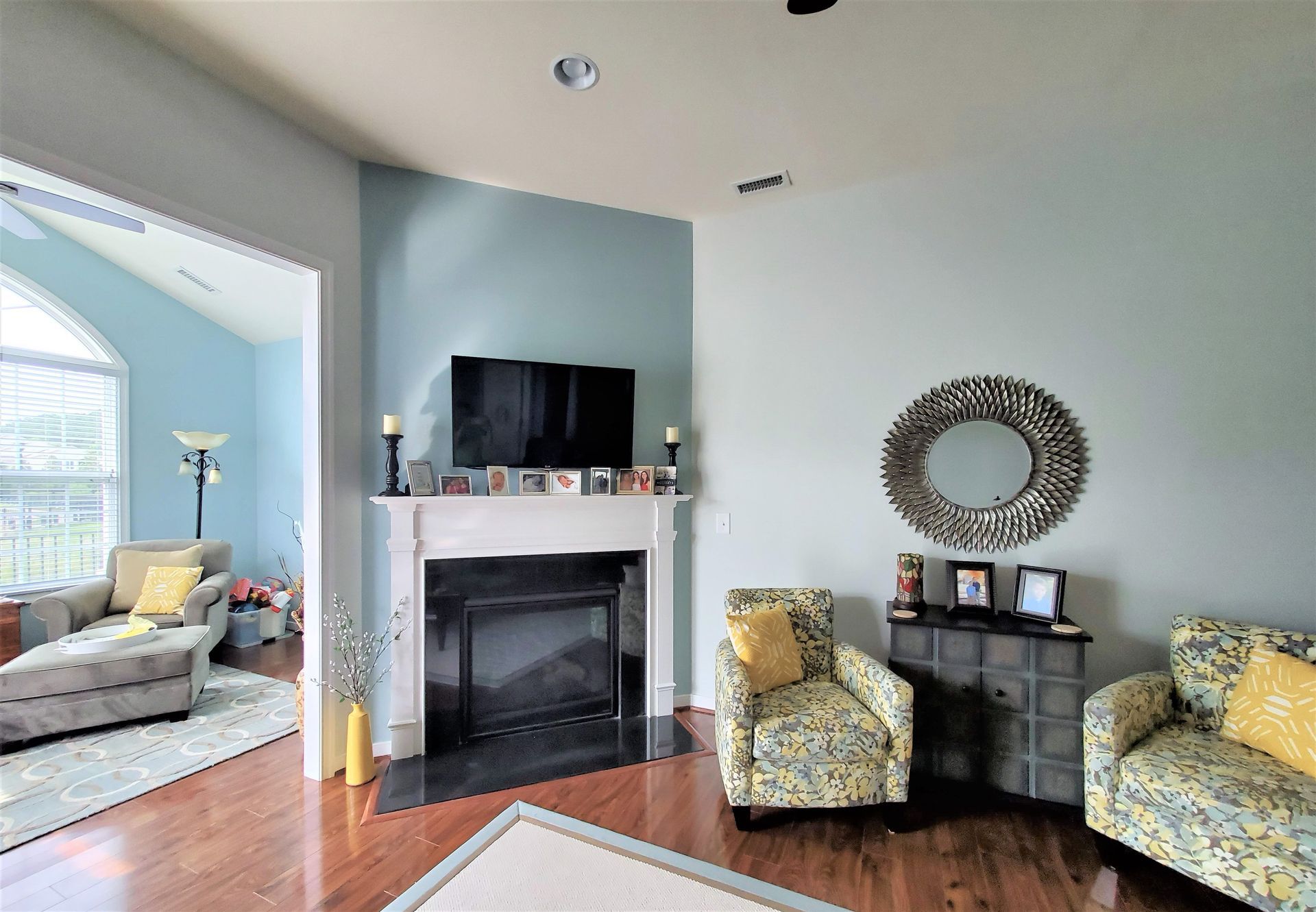 Fireplace Accent Wall Teal