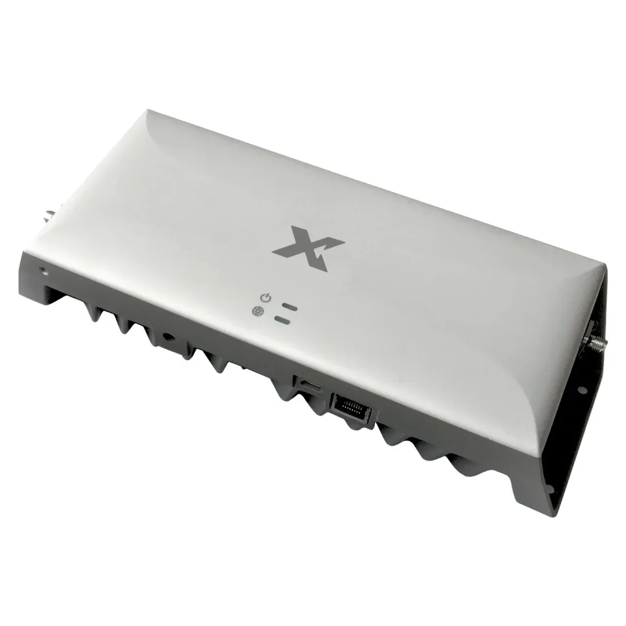 Silver Electronic Device with Black Vented Base & Large X Logo — Austec IT & CCTV in Beerwah, QLD
