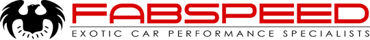 Fabspeed logo with red text, black emblem, and orange slogan “Exotic Car Performance Engineering”