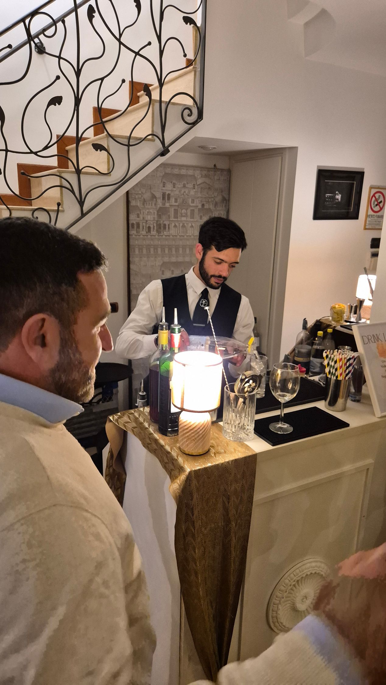 Barman Express durante una festa privata a domicilio