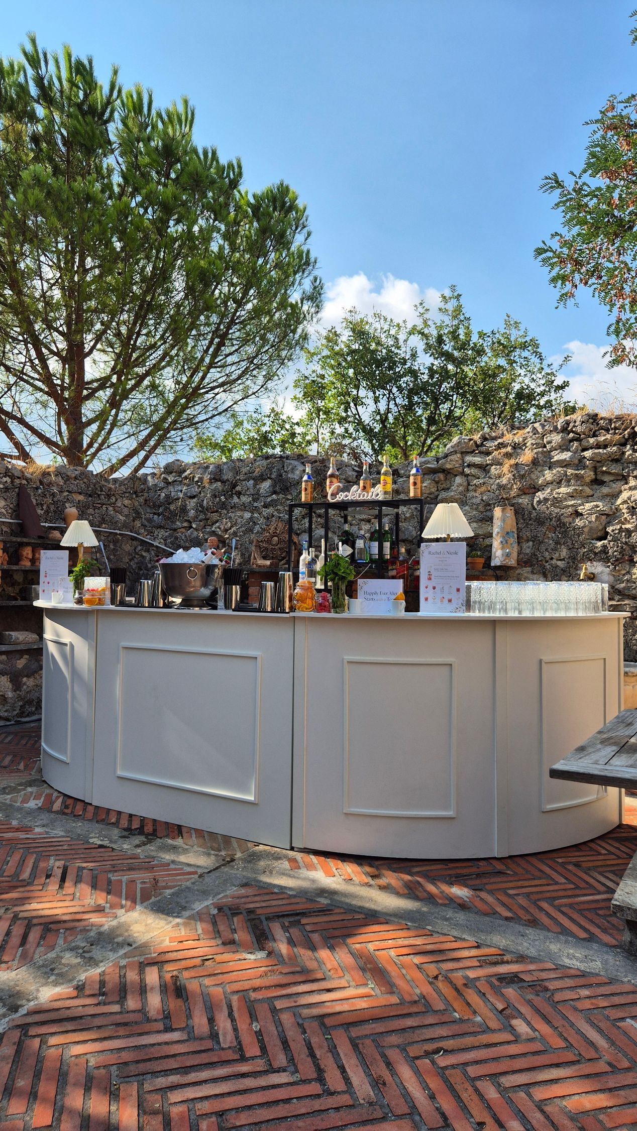 Postazione Moonlight per matrimonio a Villa Sant'Angelo Poli