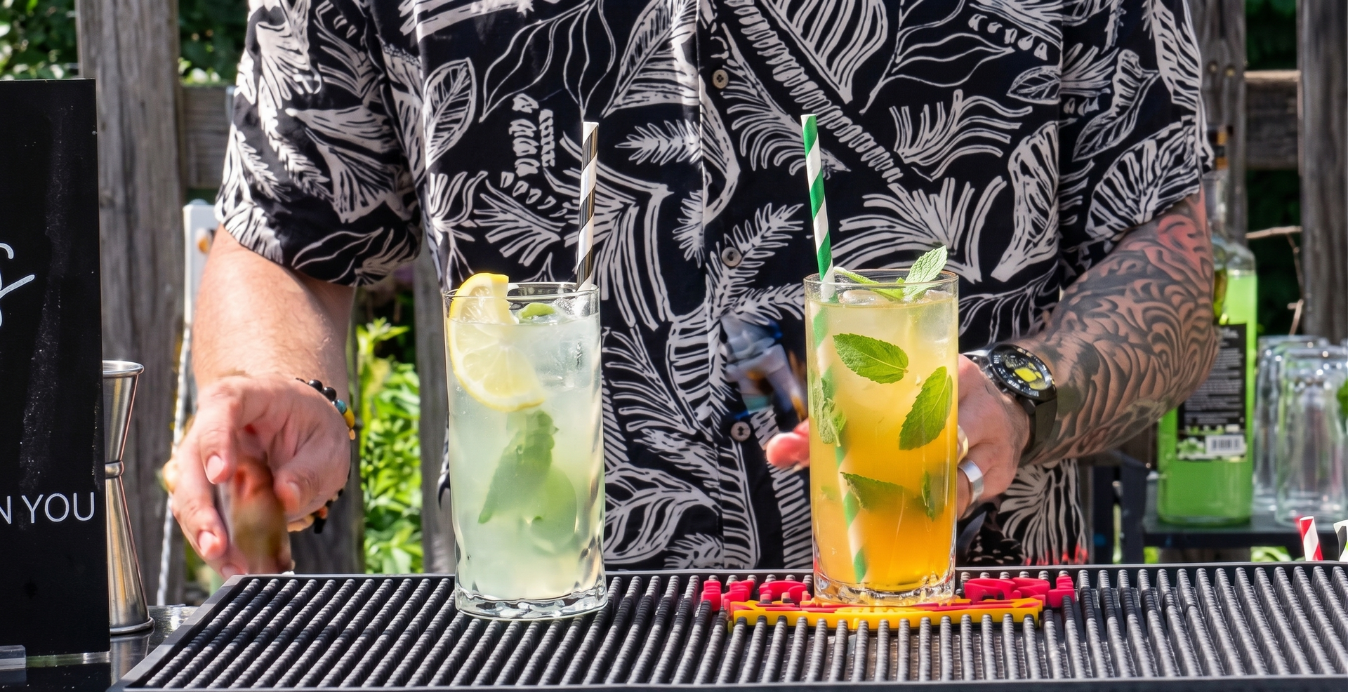 Varianti di mojito disponibili nella Mojiteria Barman Express