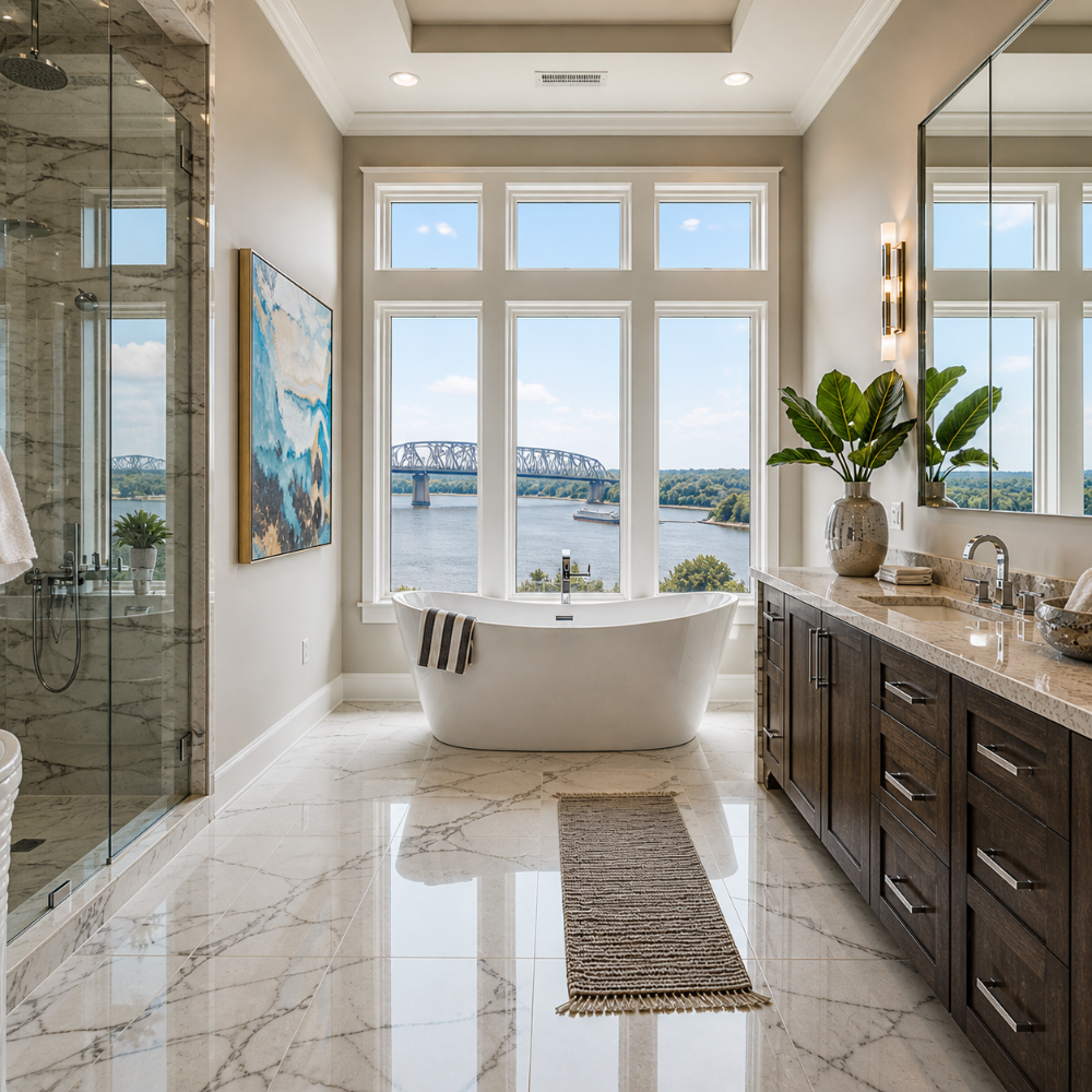 Luxury bathroom renovation for $50,000
