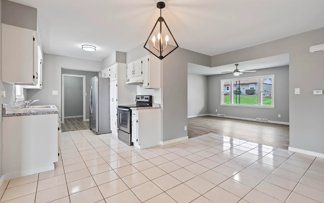 Stylish kitchen at Lori St with a functional layout, modern cabinetry, and stainless steel appliances.