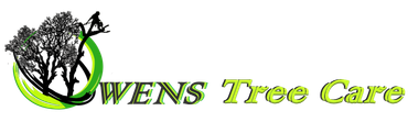 Logo: Green circle around a tree graphic, "Owens Tree Care" text.