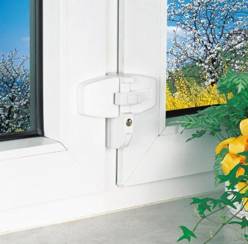 Fenster-Zusatzsicherung mit Schloss, Einbruchschutz für Fenster nachrüsten