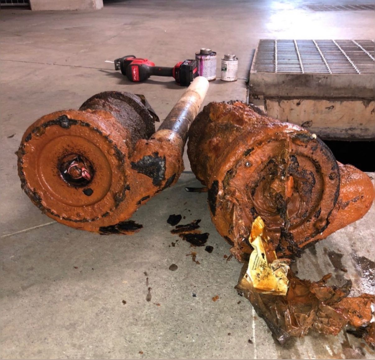Rusted pump