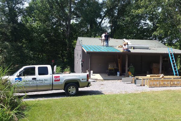 seam metal roof construction