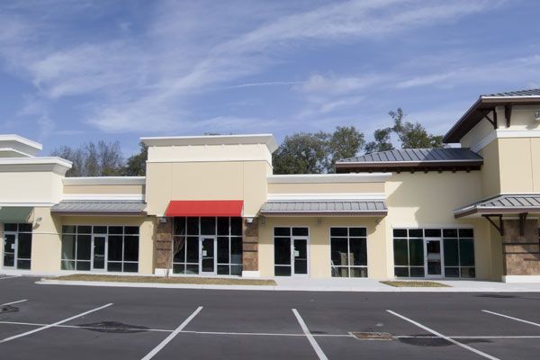 retail building with nice roof