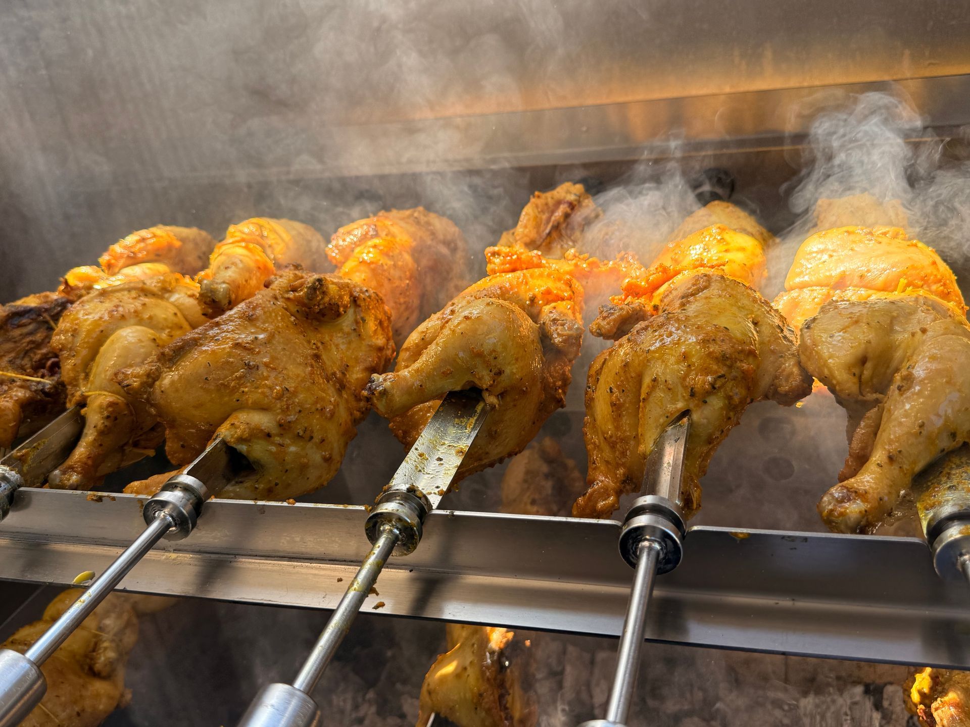 Rotisserie charcoal chicken