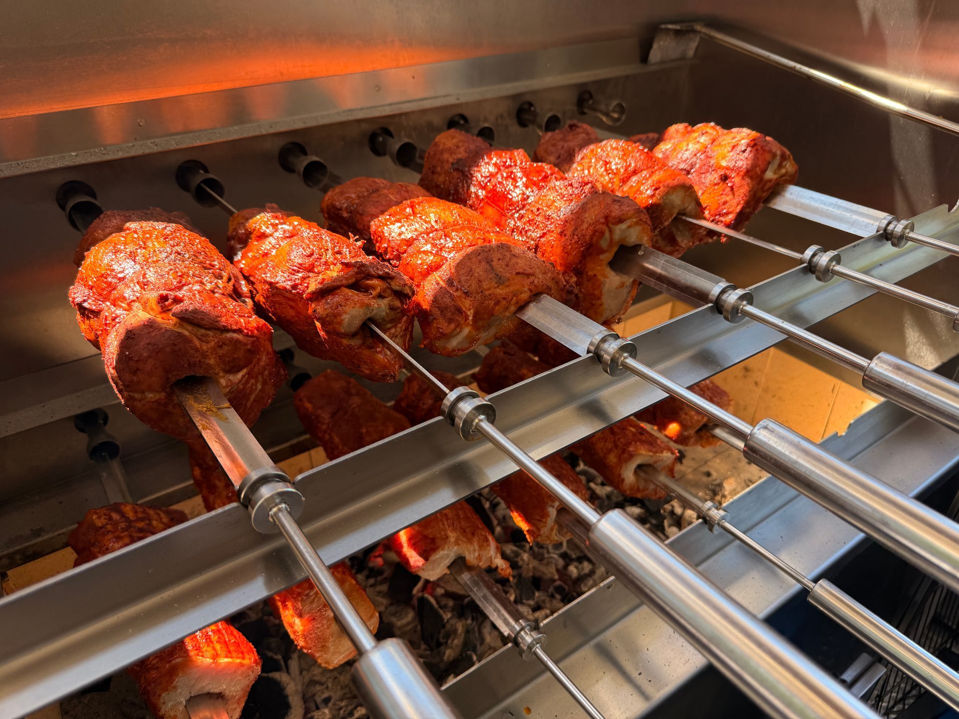 Rotisserie charcoal pork