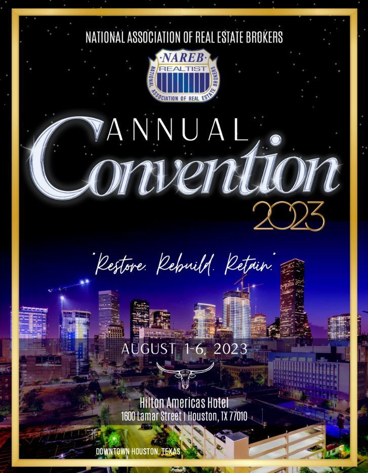 A poster for the annual convention in 2023