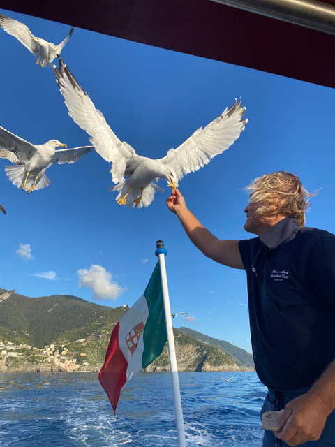Capitano Marco Scaramuccia Rosa dei Venti 5 Terre Boat Tours Levanto