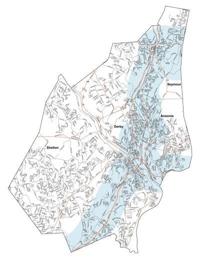Valley Transit service boundary map