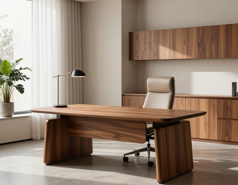 Elegant office furniture in a refined Italian interior