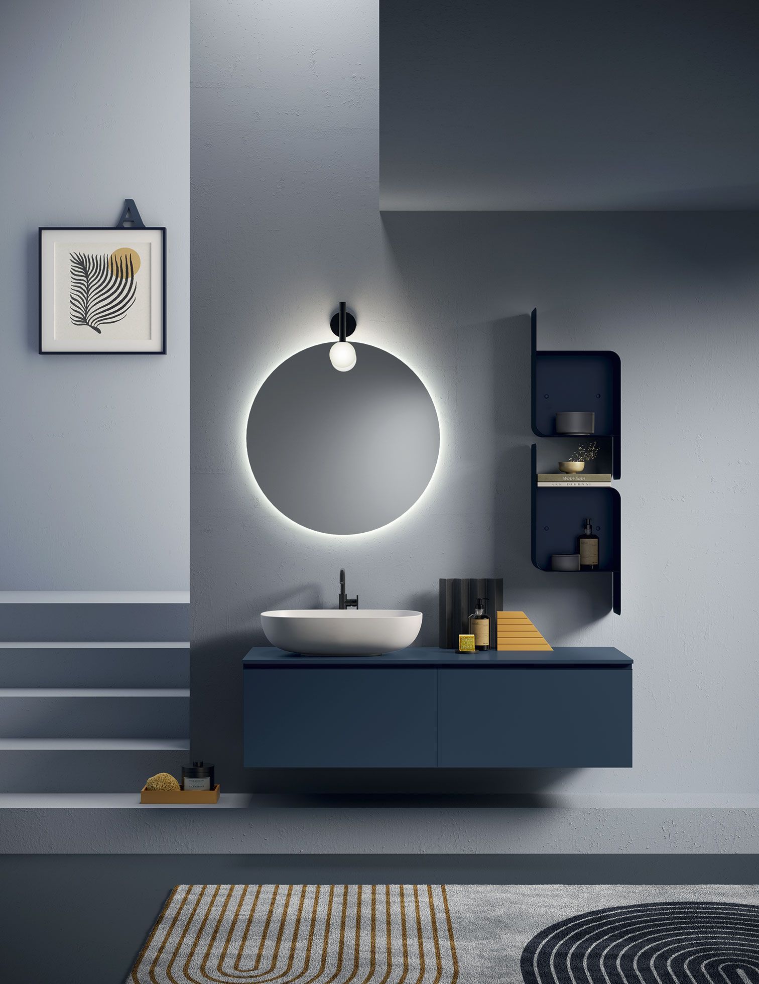 Esposizione di arredo bagno e superfici coordinate
