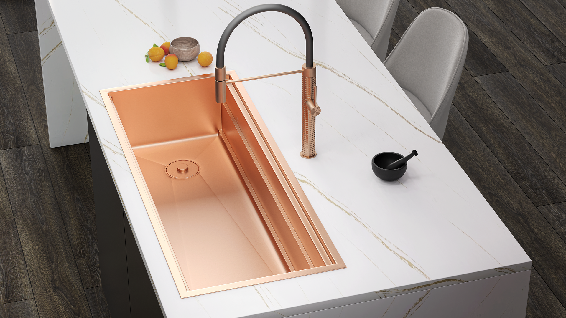 kitchen sink copper