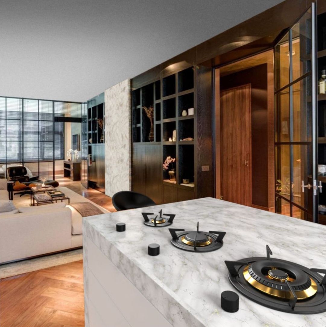 tulip gas cooktop kitchen countertop