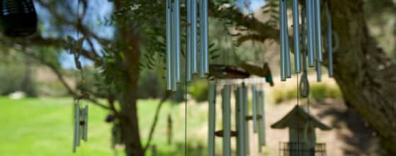 wind chimes at Singing Hills Memorial Park