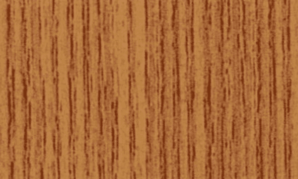 Gros plan sur un motif de grain de bois avec des lignes verticales brun foncé sur un fond brun moyen.
