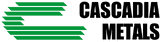 Logo de Cascadia Metals : un « C » stylisé en vert, formé de barres horizontales, à côté du nom de l’entreprise en caractères noirs.