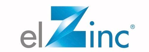 Le logo elZinc, comportant le texte gris « el » suivi d'une lettre bleue stylisée « Z » et du texte bleu « inc ».