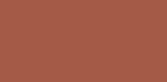 Un bloc plat et solide de couleur brun terre cuite.