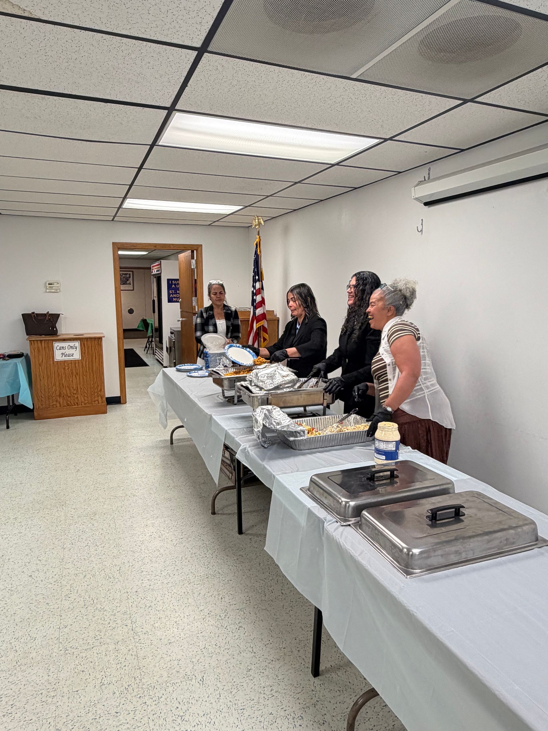 Outreach volunteers serving the community