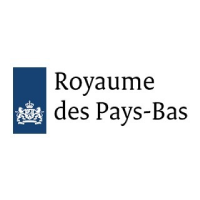 Logo du gouvernement néerlandais avec le texte « Royaume des Pays-Bas » et l'emblème.