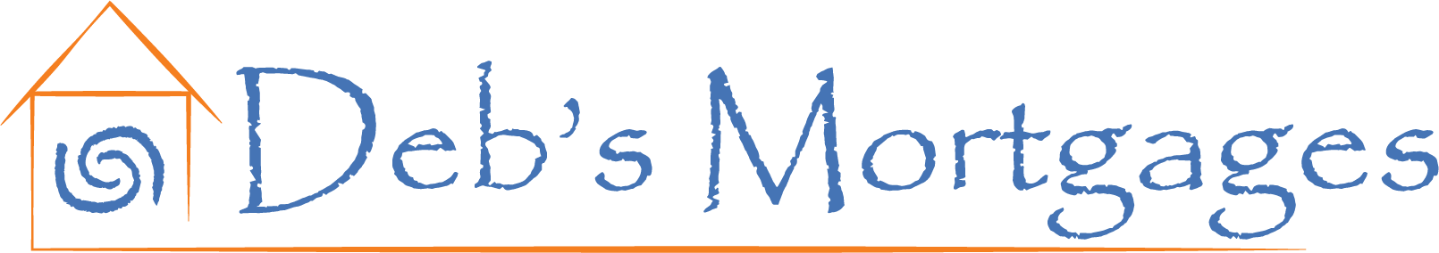 Deb's Mortgages logo with a house icon and blue text.