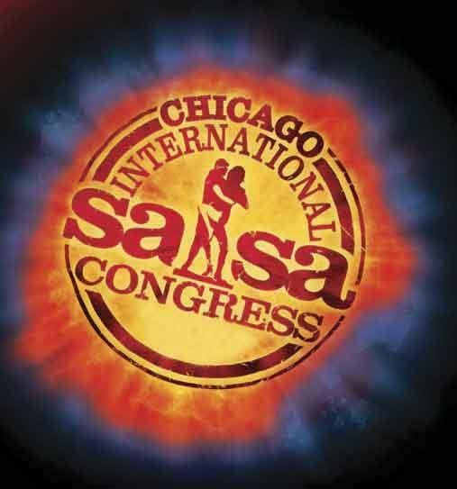 A logo for the chicago international salsa congress