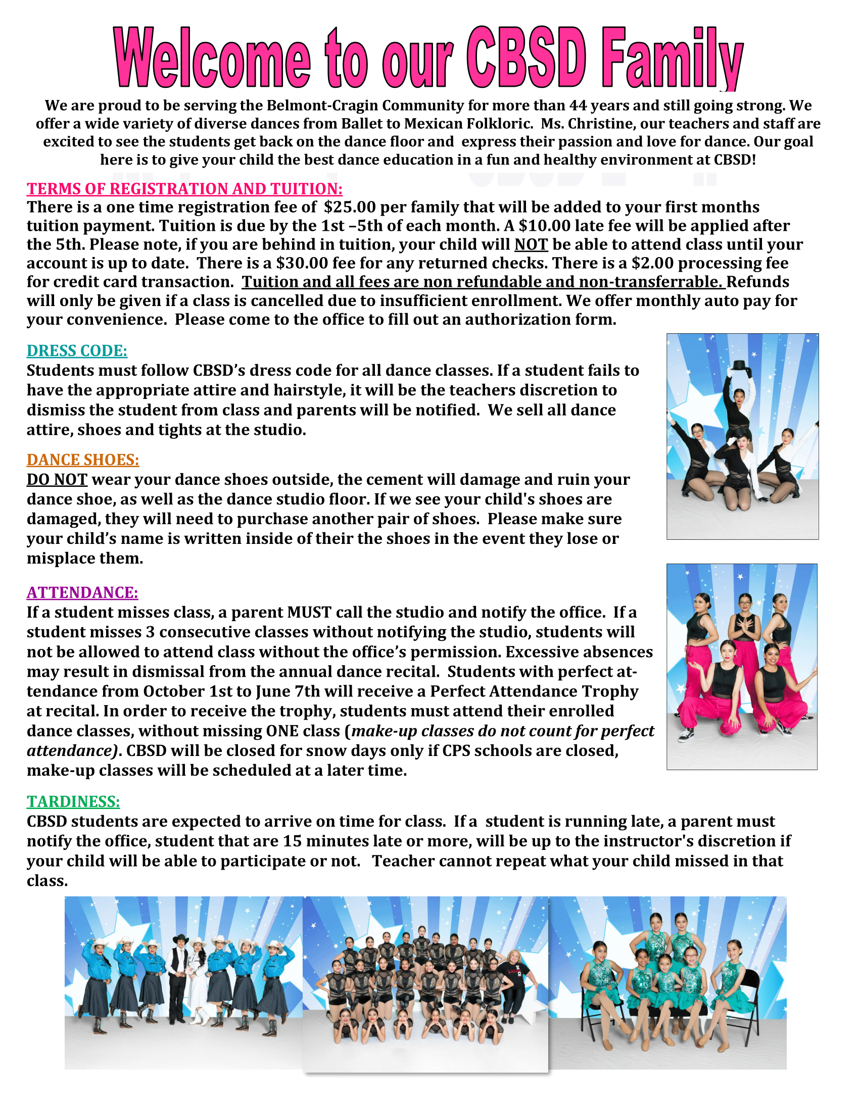Christine Belpedio Dance poster
