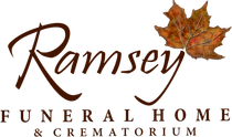 The logo for sample funeral home is shown on a white background.