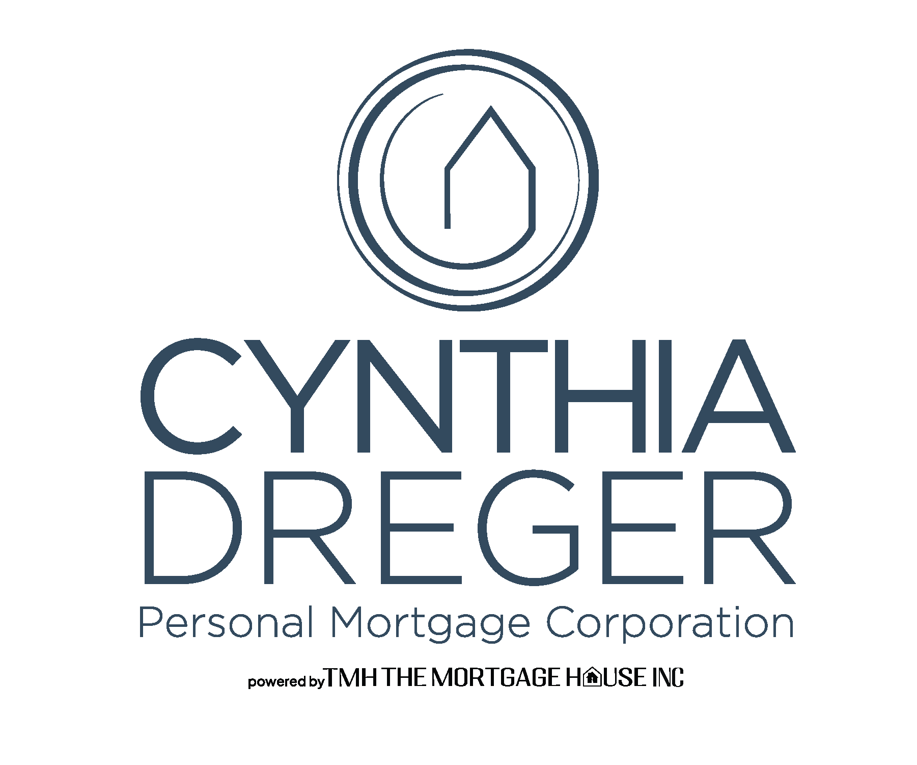 Logo for The Mortgage House with a tan house icon and dark text on white background