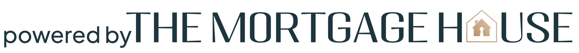 Powered by The Mortgage House logo in black and light blue text on a white background