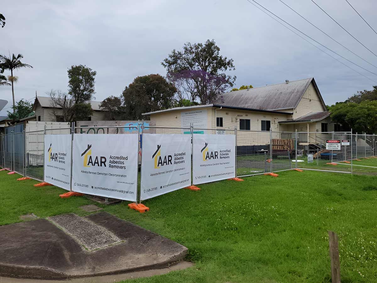 Home With Asbestos Removal Inprogress — Accredited Asbestos Removers in Casino, NSW