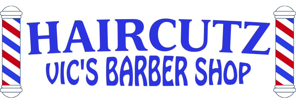 haircutz vic's barber shop logo