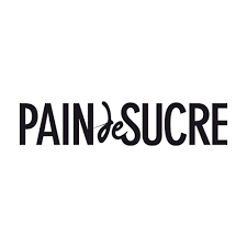 Logo de la boulangerie « Pain de Sucre » en caractères gras noirs sans empattement. Le « de » est en italique et le « e » est allongé.