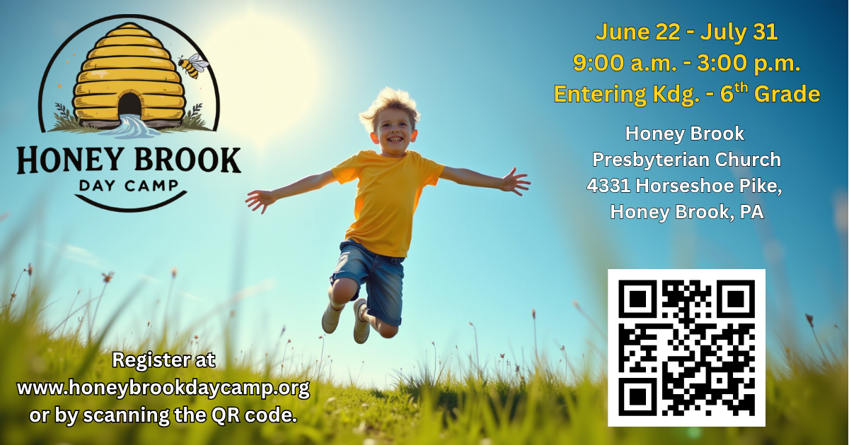 advertisement for honey brook day camp
