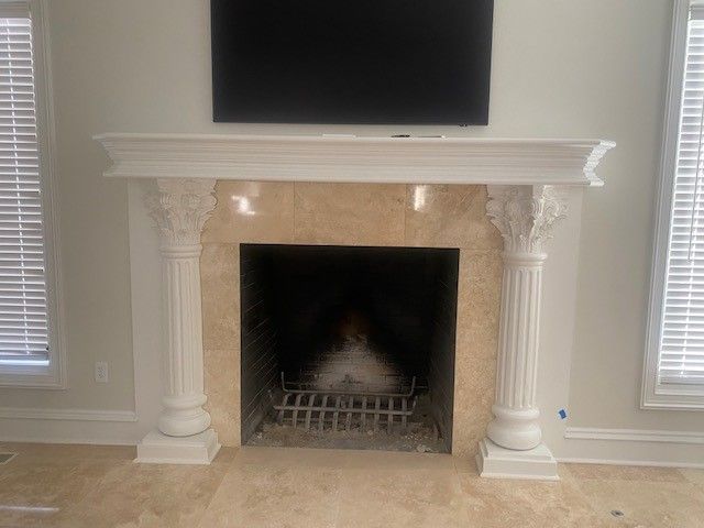 Fireplace painting Company in Little Rock & Central Arkansas Photo