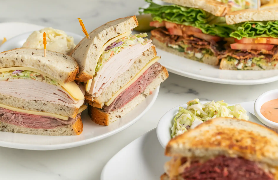 mort's sandwich's grouped together